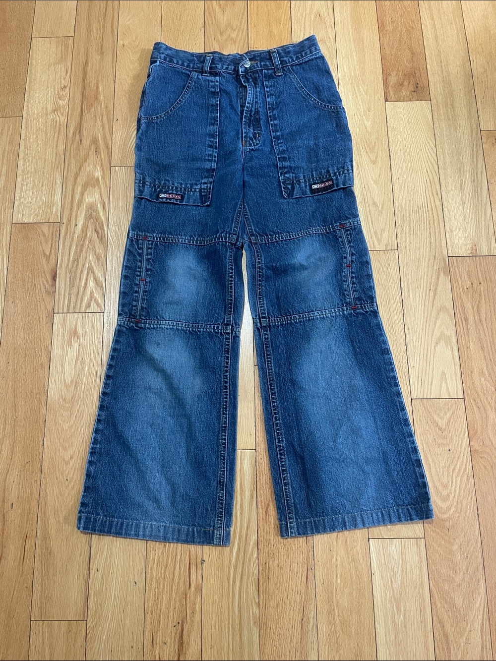 Orion London Wide-Leg Denim Jeans in Blue